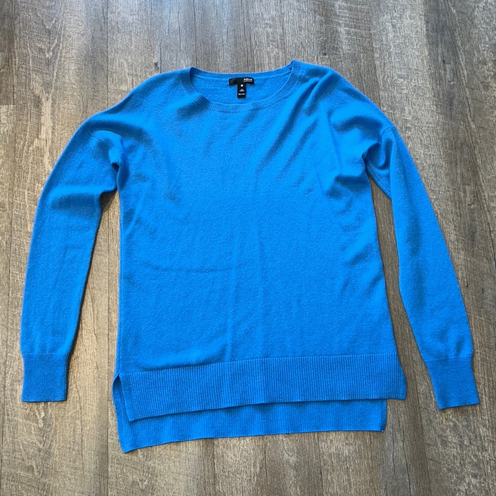 Aqua Cashmere Sweater